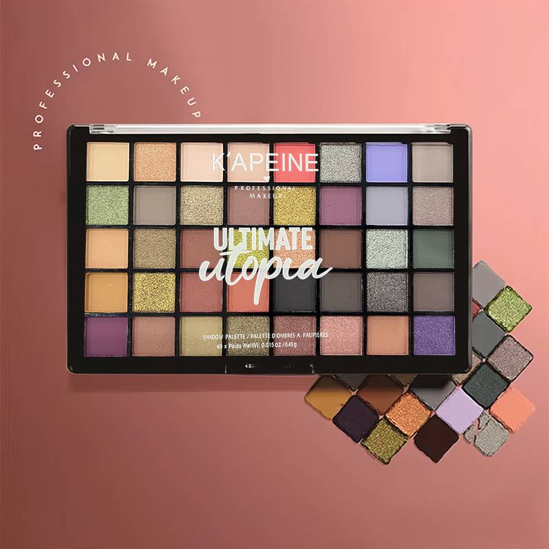 Capel Utopia 40-Color Eye Shadow Palette Ins Super Hot Matte Pearlescent Glitter Glitter Eye Shadow Xiaohongshu Ping