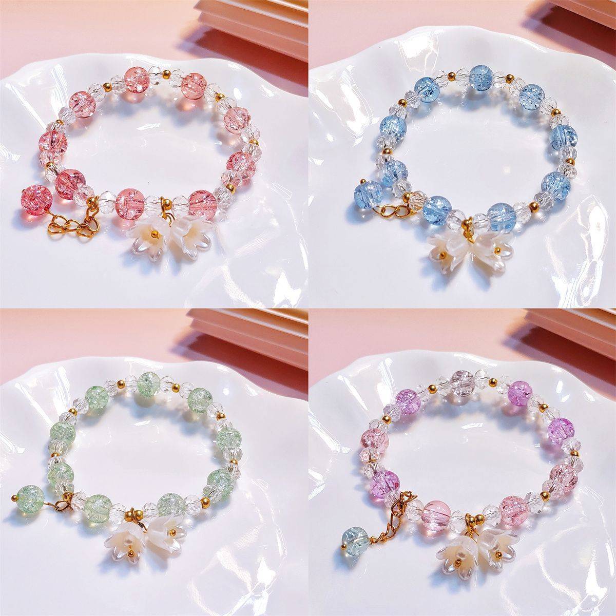 Super Fairy-Like Lily of the Valley Bracelet for Women, Ins-Style Niche Design, Light Luxury, Versatile, Non-Fading, Student Best Friend Bracelet