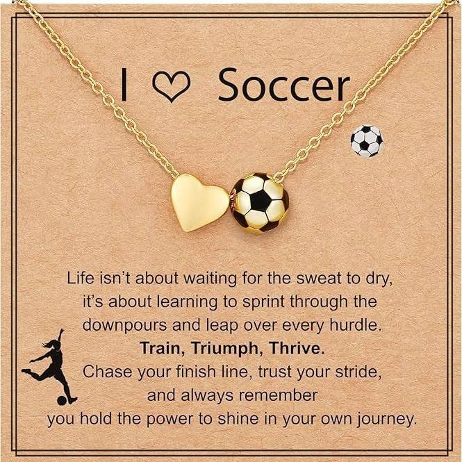 Amazon's new heart-shaped basketball necklace, sporty volleyball and baseball clavicle chain, fashionable friendship pendant jewelry
