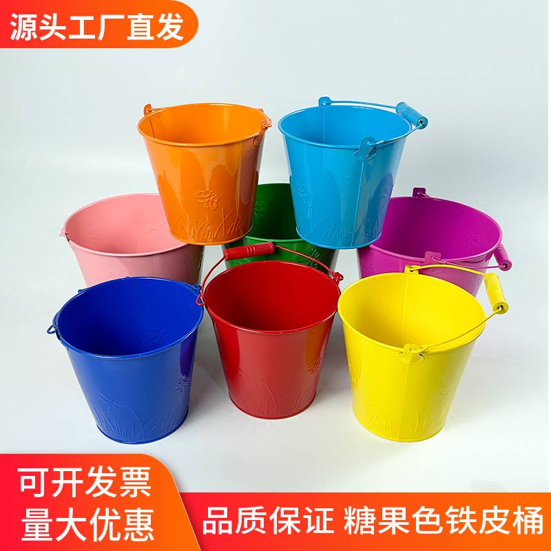 Wholesale Children's Beach Toys, Baby Soil Digging Tools, Gardening Tools, Sand Digging Tools, Metal Bucket Sand Play Tools