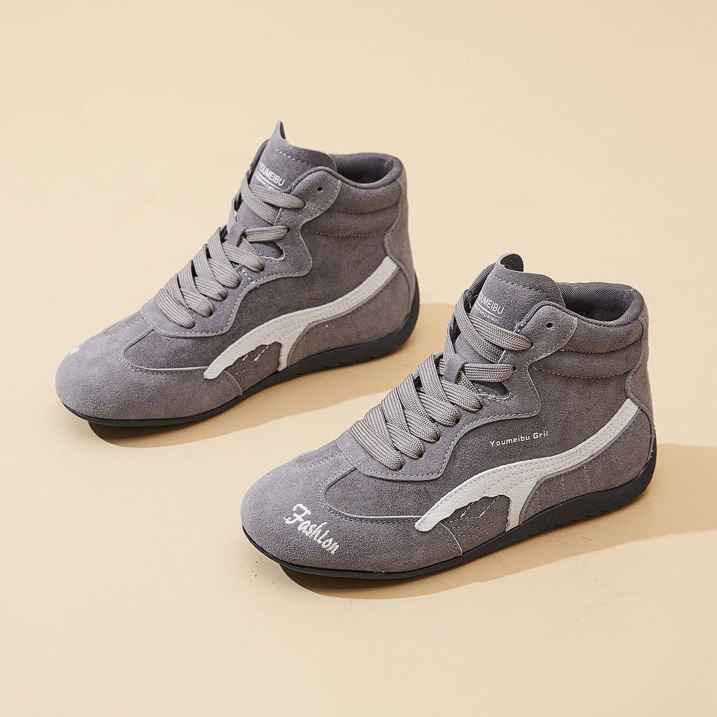 European Influencer Style Women's Training Shoes Ins Trend 2025 Autumn New Korean Fashion Trendy Thick-Soled Sports Sneakers