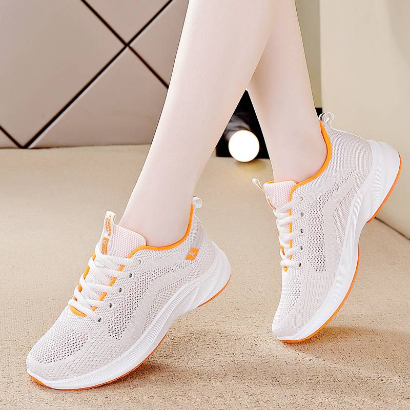 Sports Shoes for Female Students 2025 Summer New Korean Style Versatile Running Shoes for Women Breathable Hollow Korean Style Versatile Soft Soles