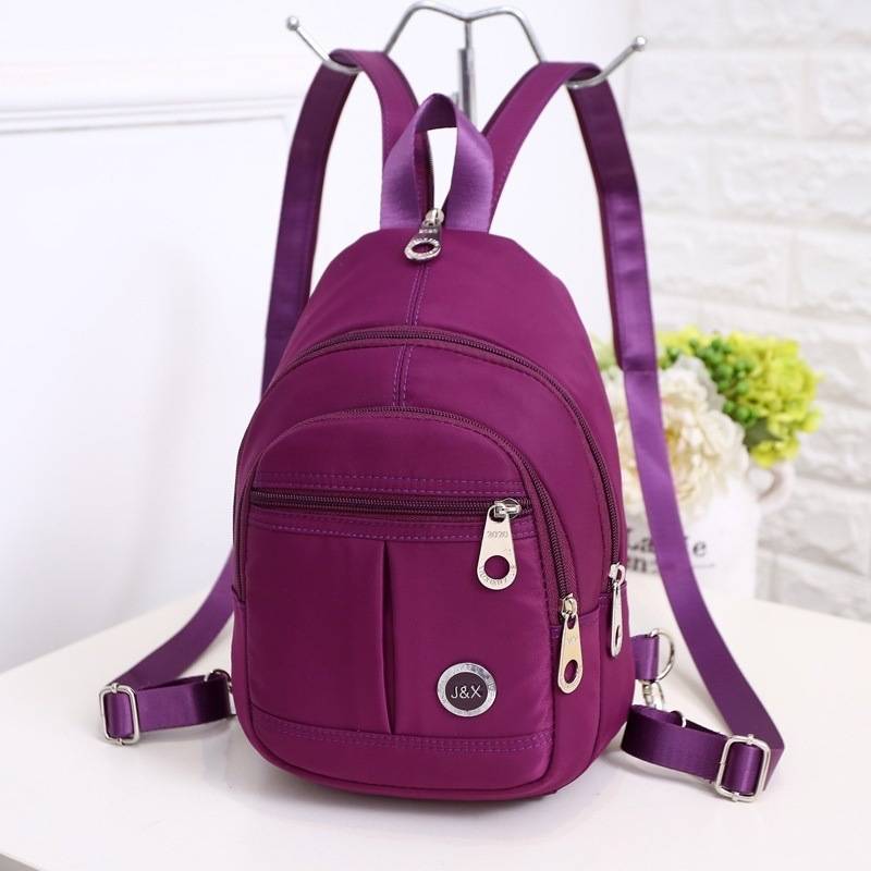 Small Backpack Women's Korean Style Trendy Mini Small Backpack Nylon Casual Dual-Use Oxford Cloth Women's Bag Chest Bag Crossbody Bag
