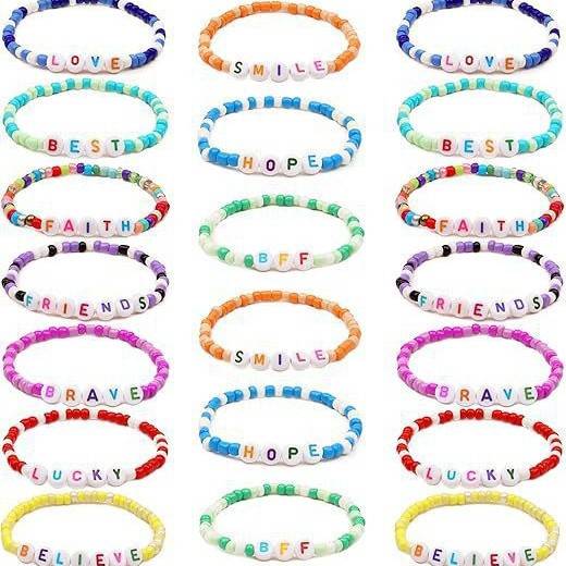 Cross-Border Hot-Selling Friendship Bracelets, Hairbands, Hairbands, Matching Soft Pottery Bracelets, Rice Bead Bracelets, Christmas Bracelets, Halloween Bracelets