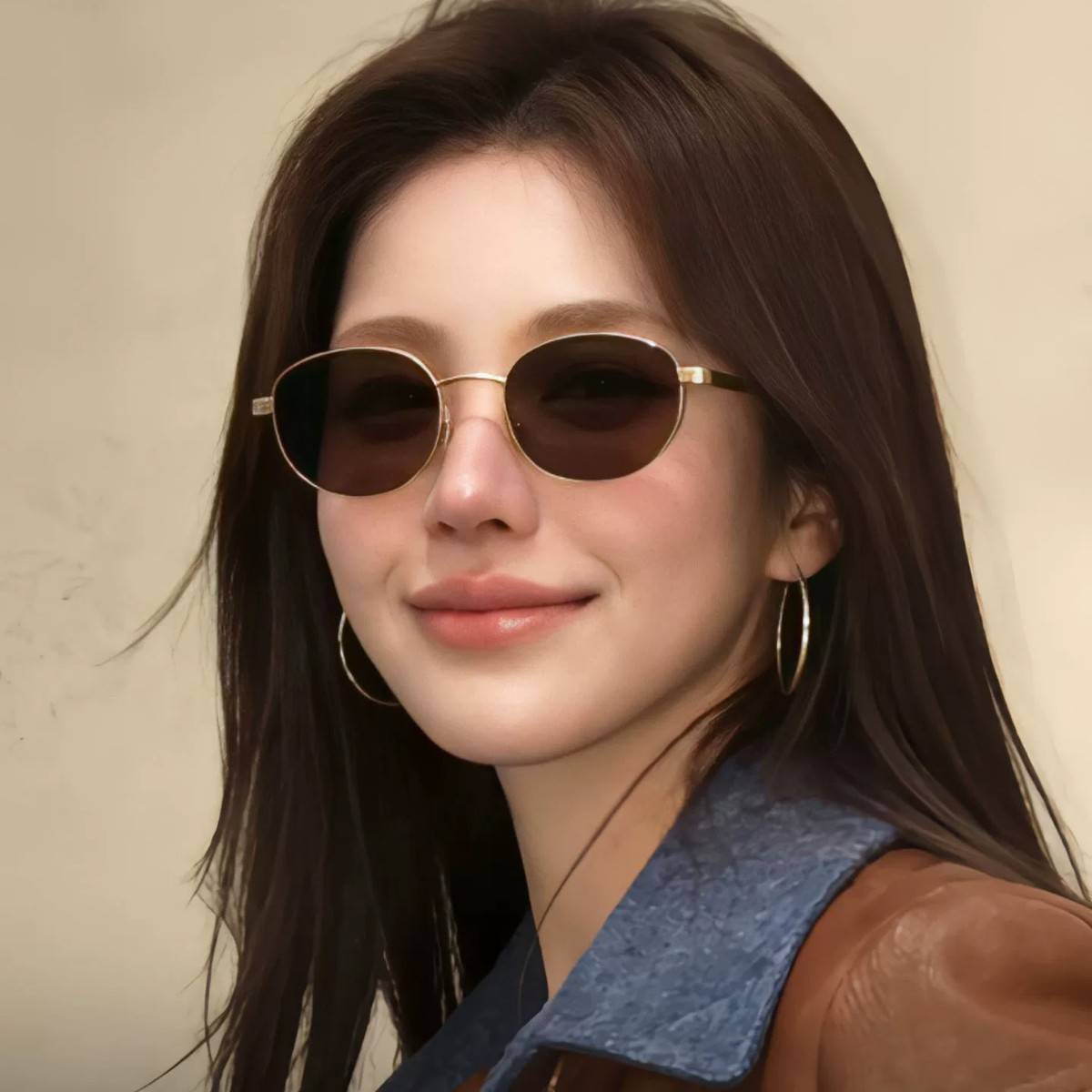 French Oval Old Money Style Sunglasses for Women 2026 New Model Sun Protection UV Protection Vintage High-End Polarized Sunglasses