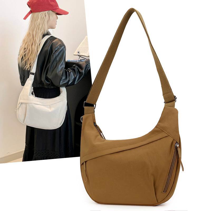 New Harajuku Style Casual Handbag All-match Nylon Cloth Crossbody Bag Tote Bag Women's Simple Western Style Shoulder Bag