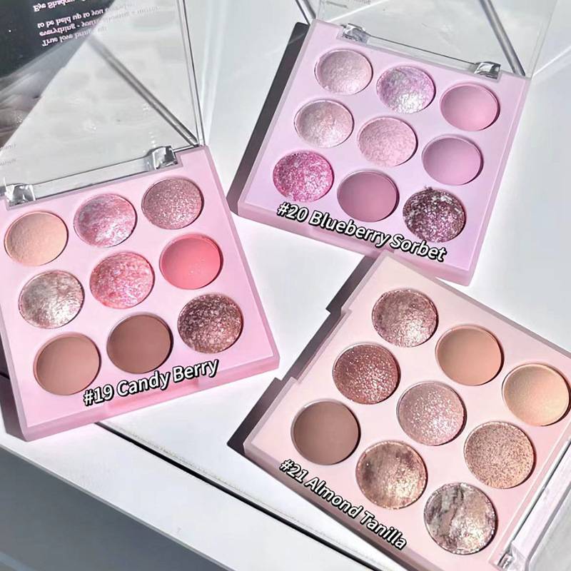Capel Ice Cream Nine Color Eyeshadow Pearlescent Matte Rose Palette Milk Tea Earth Color Beginner Daily Student Model