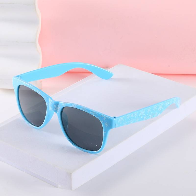 Amazon's New Sunglasses Cartoon Colorful Printed Square Frame Outdoor Sunshade Sunglasses Trendy Personalized Pattern Glasses