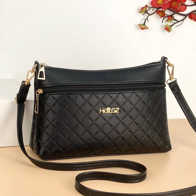 Guangzhou's New Large Size Can Hold Umbrella Women's Bag Soft Leather Mother Bag Crossbody Embossed Shoulder Bag Stall Live Broadcast Bag