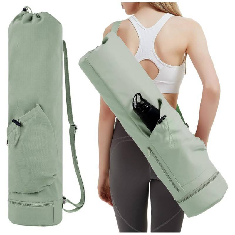 in stock Yoga Mat Bag with Water Bottle Pocket and Bottom Wet Bag Sport Yoga Mat Strap Multifunctional Storage Bag