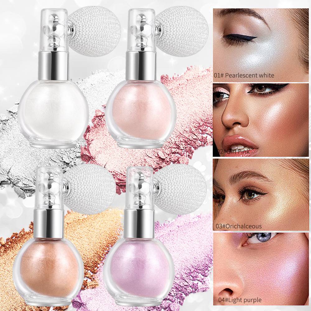 [Foreign Trade Cross-border] Airbag glitter powder spray body high-gloss clavicle burst high-gloss powder pearl glitter powder eye shadow