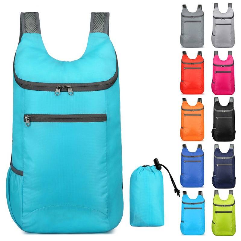 Backpack, Outdoor Folding Bag, Lightweight Splash-Proof Travel Bag, Fitness Sports Backpack, Large-Capacity Gift Backpack