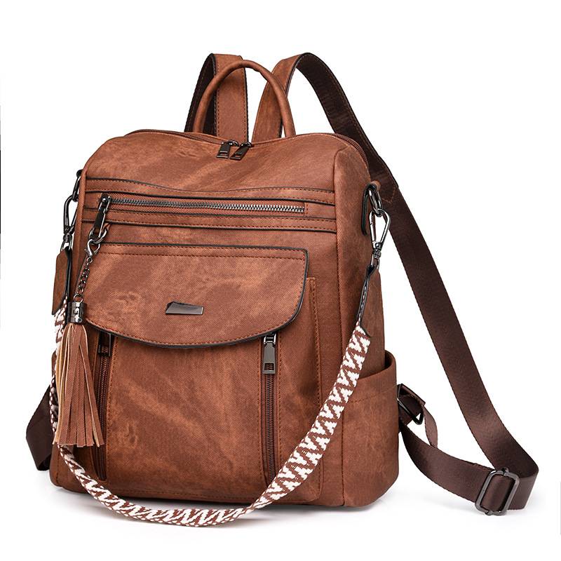 Global Cross-Border Retro Style New Spring Trend Pu Women's Bags Women's Backpacks Multi-Functional Wholesale
