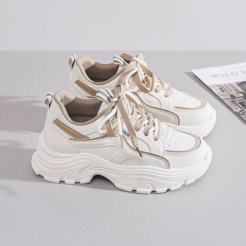 Ins K-Style New Dad Shoes for Women 2025 Spring Student Sports Running Shoes Casual Shoes Thick Soles Increased Q8825