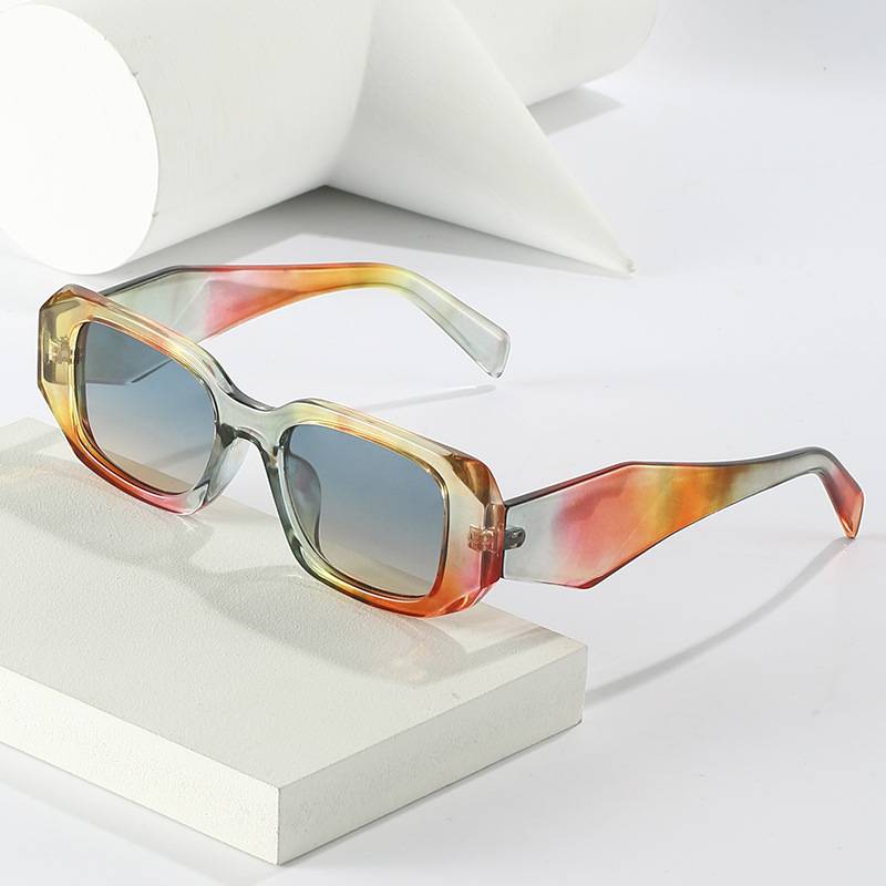 2022 New European and American Fashion Trendy Square Frame Women's Sunglasses Street Style Sunglasses Ins Style Manufacturer Wholesale Square Frame
