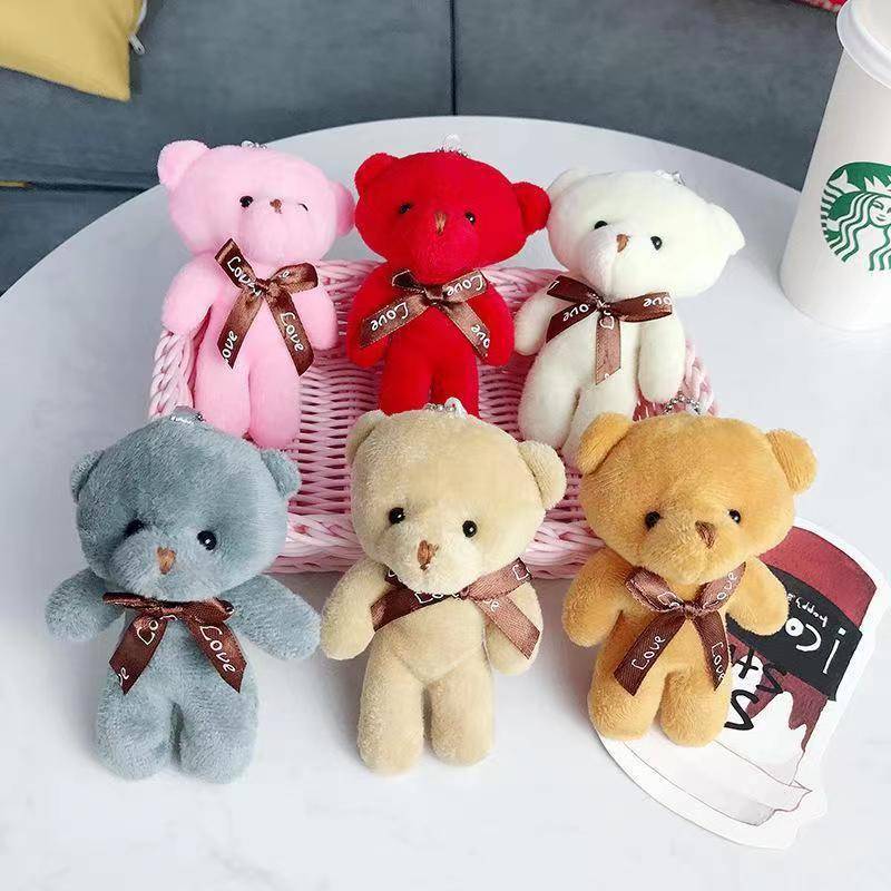 Teddy conjoined bear doll bear bear doll keychain pendant plush toy doll teddy bear doll