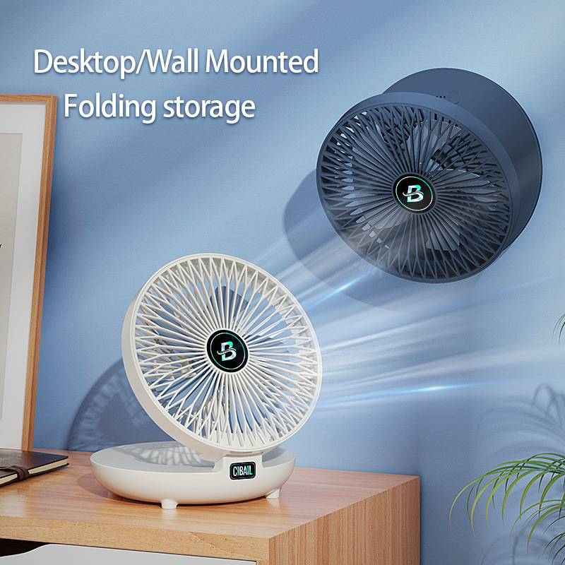 Fan2025 cross-border fan folding fan wall-mounted fan desktop fan two-in-one European and American regulations usb universal