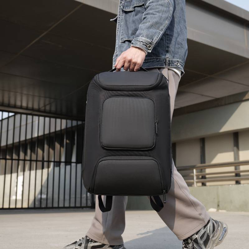 logo business leisure multi-function backpack usb rechargeable outdoor travel bag large capacity multi-layer luggage bag