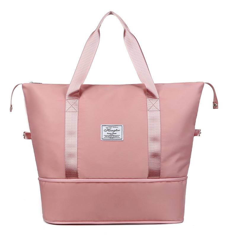Travel Bag That Can Be Attached to a Trolley Case, with Dry and Wet Separation, Swimming and Fitness Storage Bag, Large Capacity Foldable Cross-Border Sports Bag