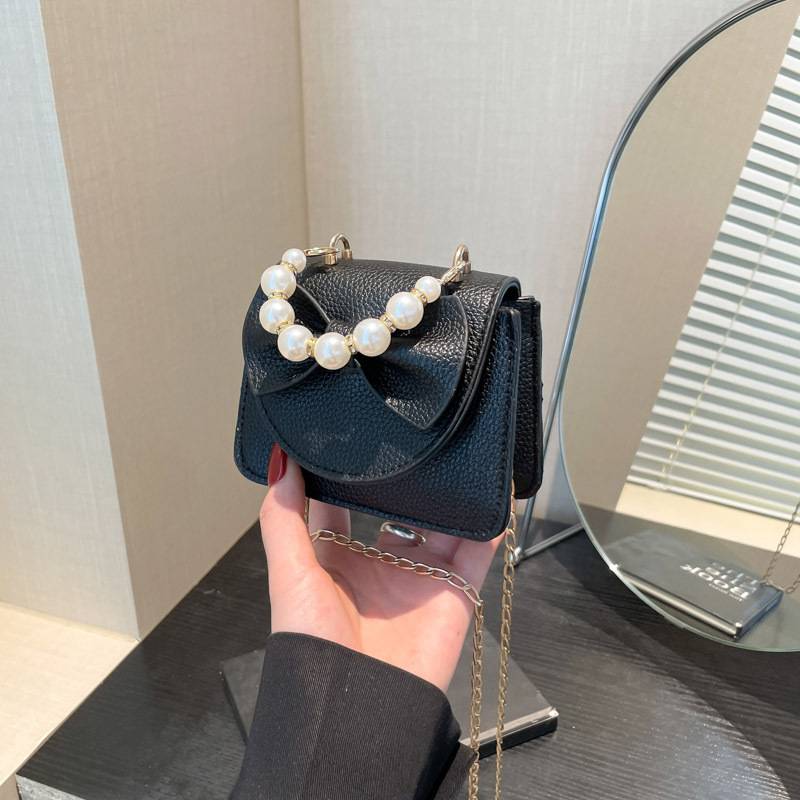 Cross-Border 2025 New Popular Bags for Women, Trendy Fashion Crossbody Bags, Simple Casual Bow Shoulder Bags for Women