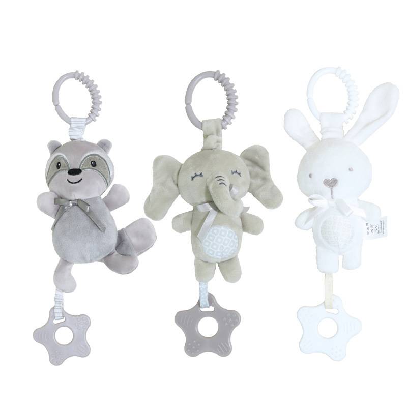 Rabbit Elephant Civet Cat Pendant Car Hanging Bed Hanging Bb Barking Baby Toy