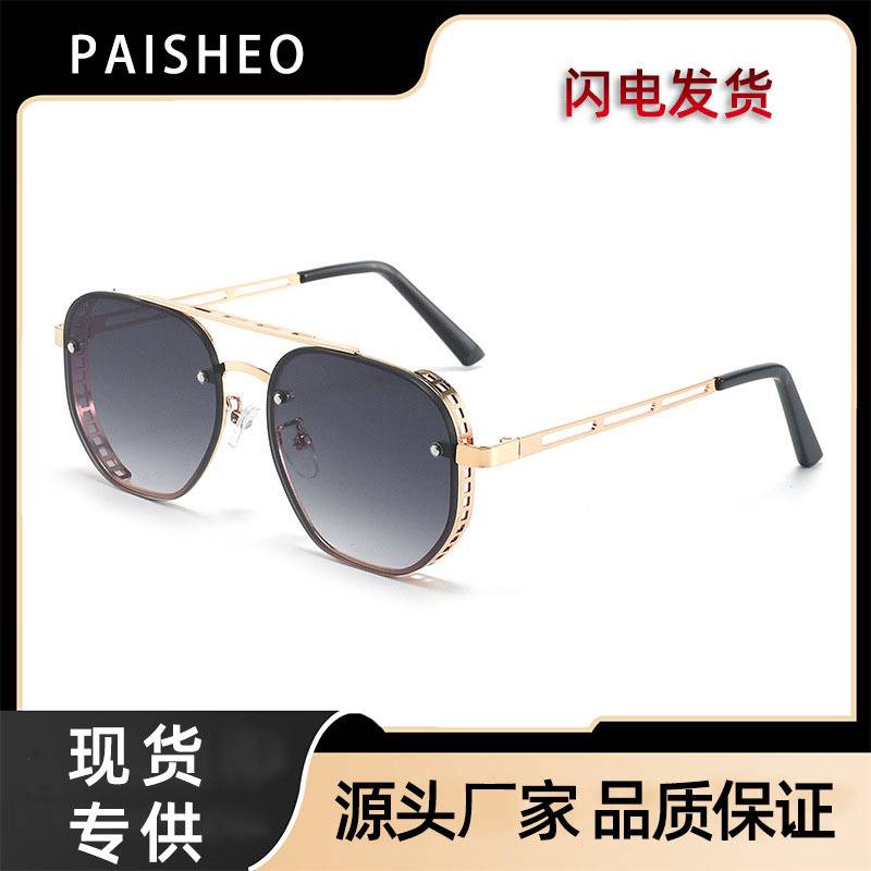 2026 Fashionable European and American Style New Sunglasses Trendy Outdoor Sun Protection Travel Glasses High-End Sunshade Sunglasses