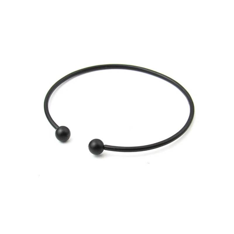 Double Bead Bracelet for Women, Adjustable Open Design, Smooth Surface, Simple Garlic-Shaped Jewelry Accessory, Fashionable and Exquisite Light Luxury Simple Style