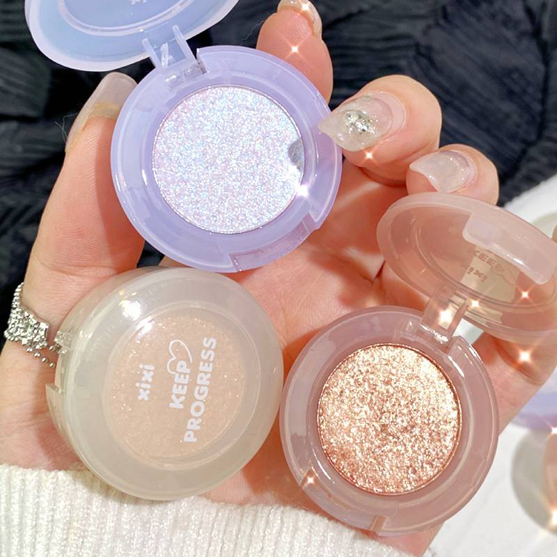 XIXI light bulb plan Eye Shadow Girl Flash Pearl sequins lasting makeup-free color monochrome eye shadow D-559