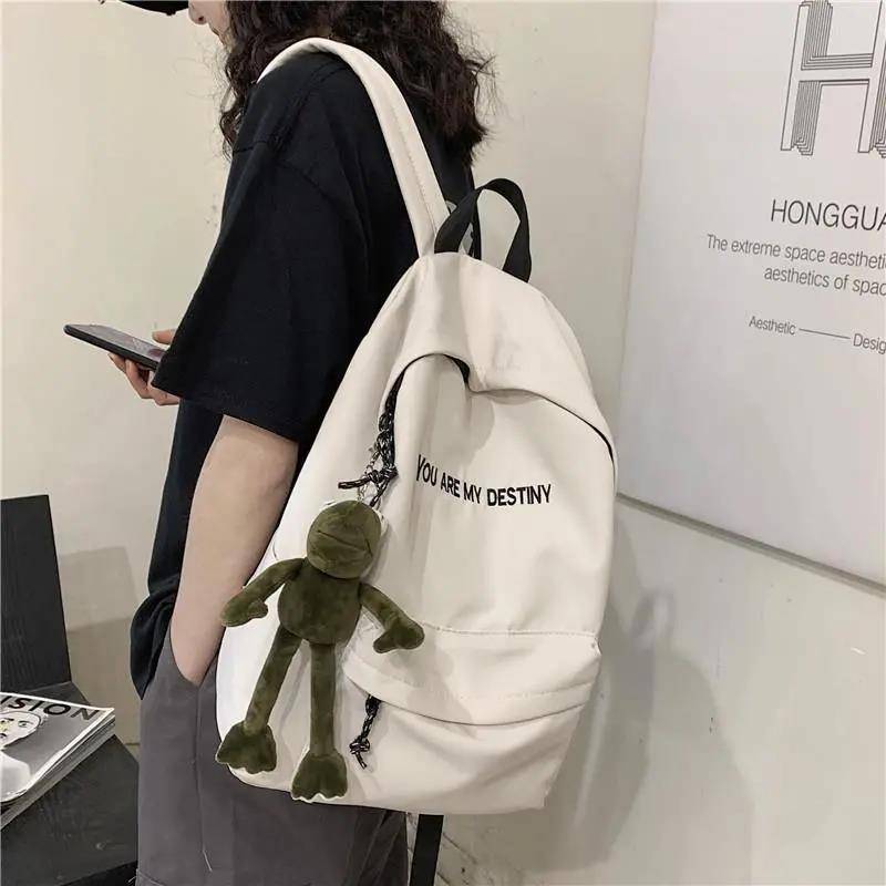 Schoolbag female Korean Harajuku ulzzang high school student backpack male ins junior high school student all-match backpack