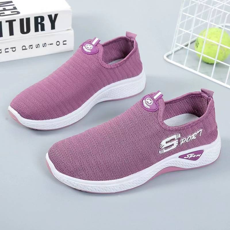 Women's Shoes 2026 New Versatile Summer Fly-Knit Mesh Shoes Street Casual Sports Trendy Shoes Women's Spring and Autumn Wholesale