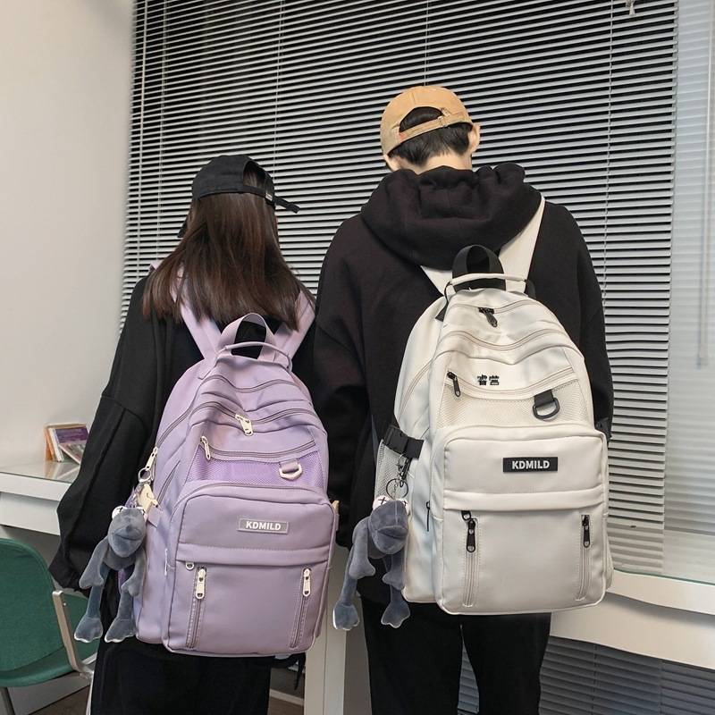 Schoolbag Men's Ins Korean-style Harajuku ulzzang Women's Senior high school College Students All-match Large Capacity Multi-layer Backpack Backpack