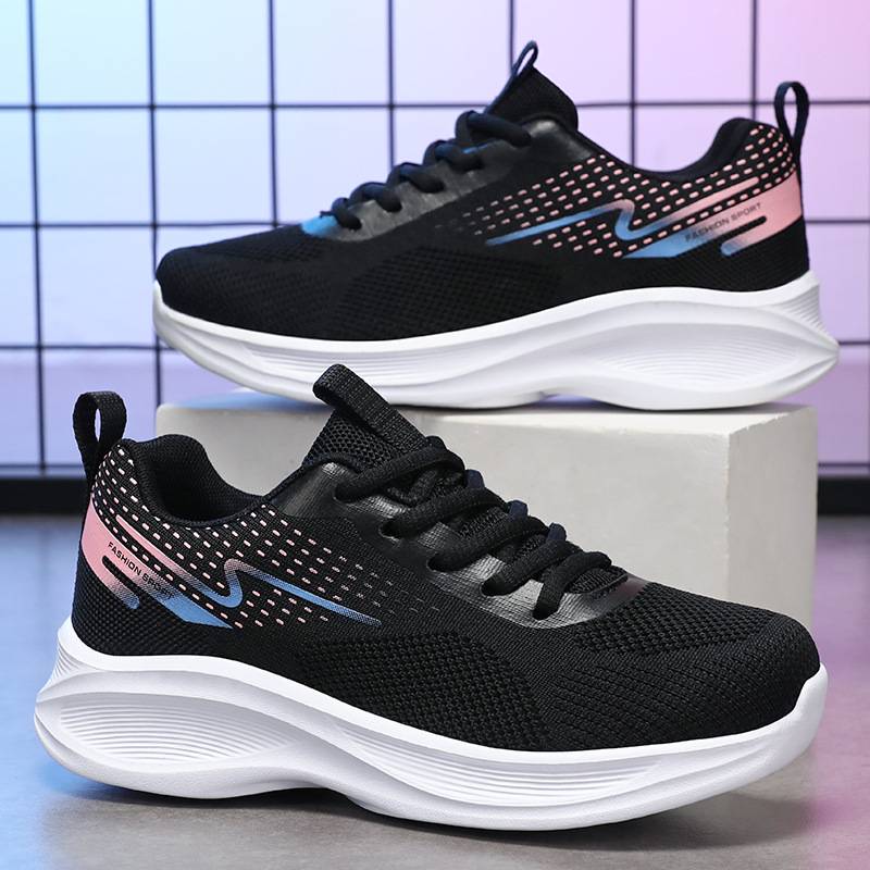 Shoes for Women 2026 Summer New Running Shoes Factory Direct Sales Soft Sole Comfortable Breathable Foreign Trade Mesh Shoes Sports Shoes for Women