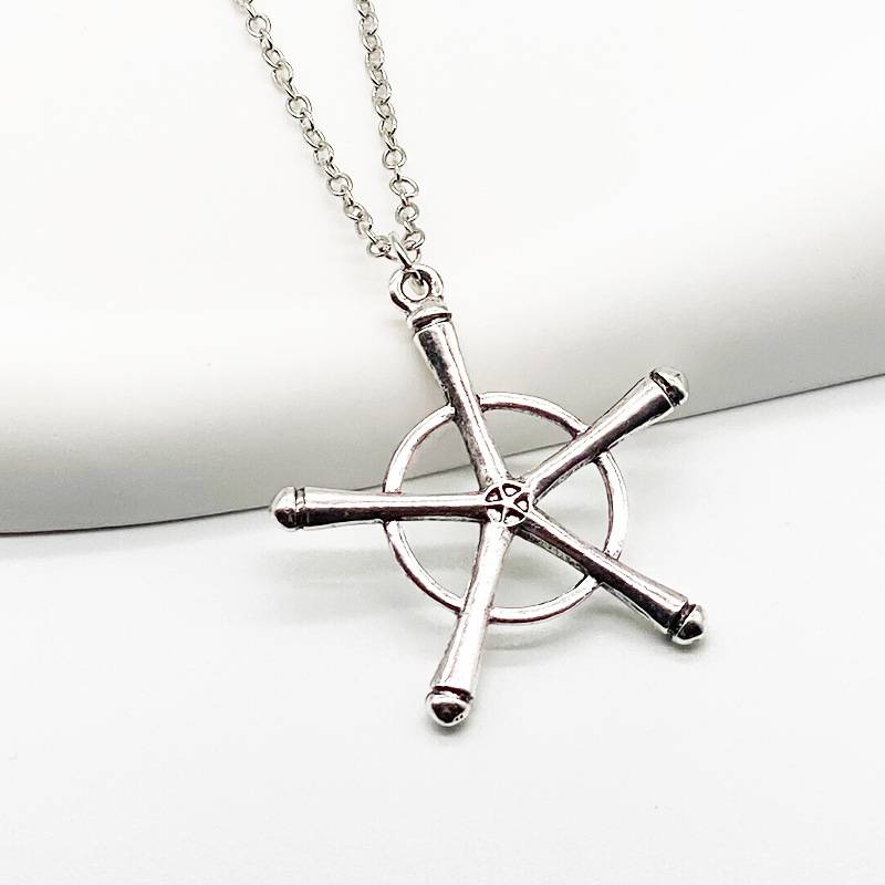 Anime Death Destroy Master Necklace Ishida Rain Dragon Weapon Necklace Silver Ridge Fox Bird Pendant Secondary Surrounding