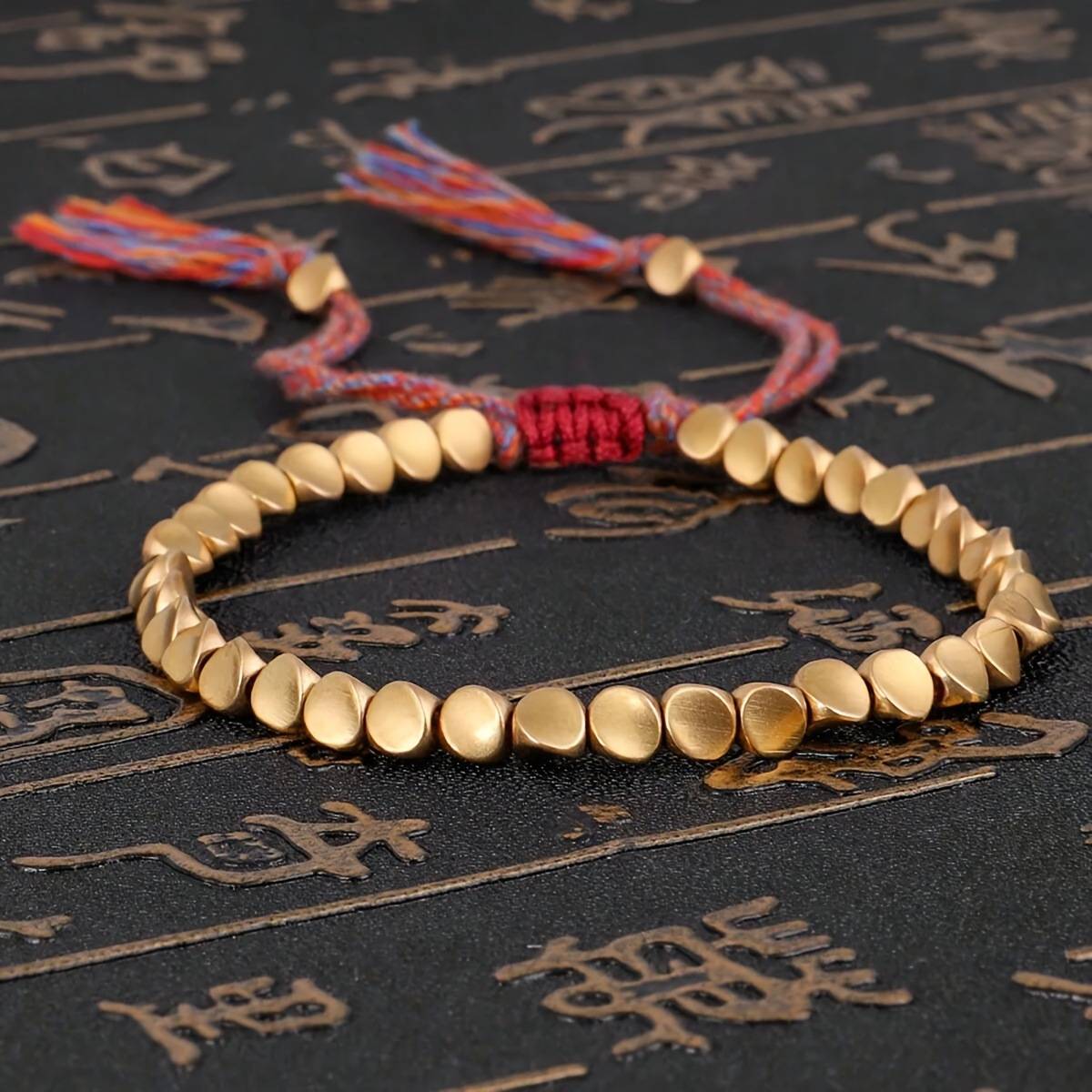 Cross-border new jewelry hand-woven text play line bracelet special-shaped bracelet creative pull tassel hand rope
