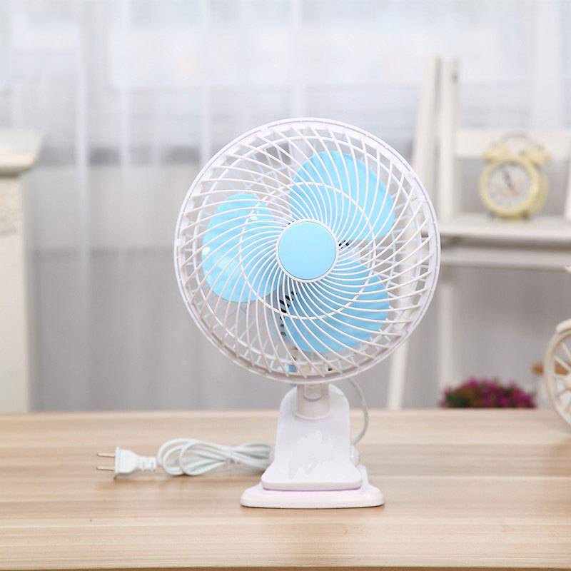 Wholesale cartoon small electric fan student dormitory mini shaking head small fan household desktop fan energy saving table clip fan