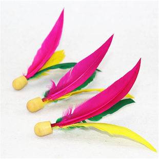 Badminton ball three-ball High-bullet ball shuttlecock rubber high-elastic children's entertainment long-wool cricket