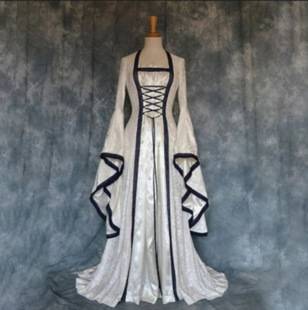 Halloween Dress Wish Amazon Explosions Medieval Artistic Retro Dress