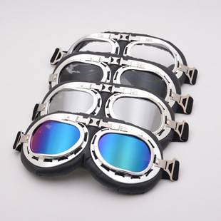 Anluoer Harley Motorcycle Goggles Windproof and Anti-Uv Retro Trendy Off-Road Riding Sunglasses Wholesale