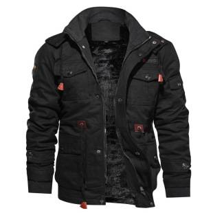 2022 direct autumn and winter new men's detachable hooded velvet padded cotton coat long jacket men's