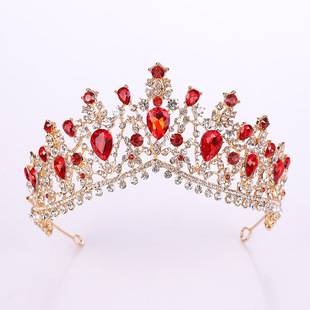 Baroque European Crystal Bridal Crown Atmospheric Rhinestone Wedding Headwear Photo Studio Wedding Accessories Bridal Accessories