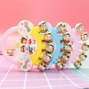 Cartoon Baby Hand Rattle Toy Rattle Bell Metal Bell Crisp Bell Five-Finger Hand Rattle Wholesale