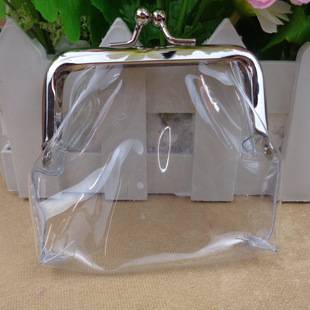 Factory Direct Sales Transparent Coin Purse 4inch Bank Card Holder Key Wallet Coin Gift Bag