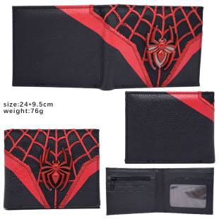 Xingyuan Wallet Manufacturer New Movie-Themed Animal Spider Wallet with Metal Accessories Pu Men's Wallet