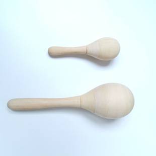 Small sand hammer log early childhood education wooden sand ball grasp audio-visual training baby toy source manufacturer Orff