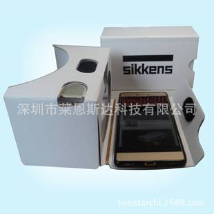 The second generation of paper 3D glasses storm Google paper box VR glasses support 6 large screen mobile phones