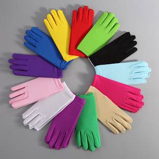 Milk Silk Spring and Autumn Stretch Women's Gloves Cycling Warm Hand Guard Thin Single Layer Etiquette Performance Milk Silk Gloves