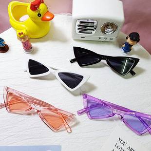 Triangle Kidsren's Sunglasses Baby Sunglasses 2026 Boys and Girls Retro Trendy Harajuku Style Triangle Sunglasses