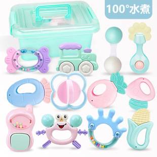 Boiled rattle baby toys baby 0-1 years old rattle newborn toddler educational teether