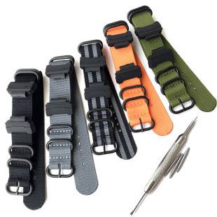 Suitable for Western European nylon strap g-shock GW-M5610 DW5600 GA-110 100 colloidal particle 16MM