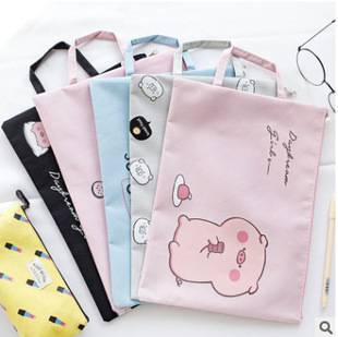Travel Large Capacity Portable A4 Document Bag Information Bag IPAD Document Bag Zipper Storage Bag Student Female Briefcase Bag